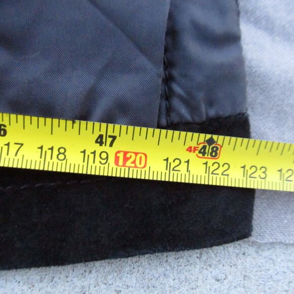 MARGOS Black Leather Wrap Midi Skirt Size 10/ M - Picture 10 of 11